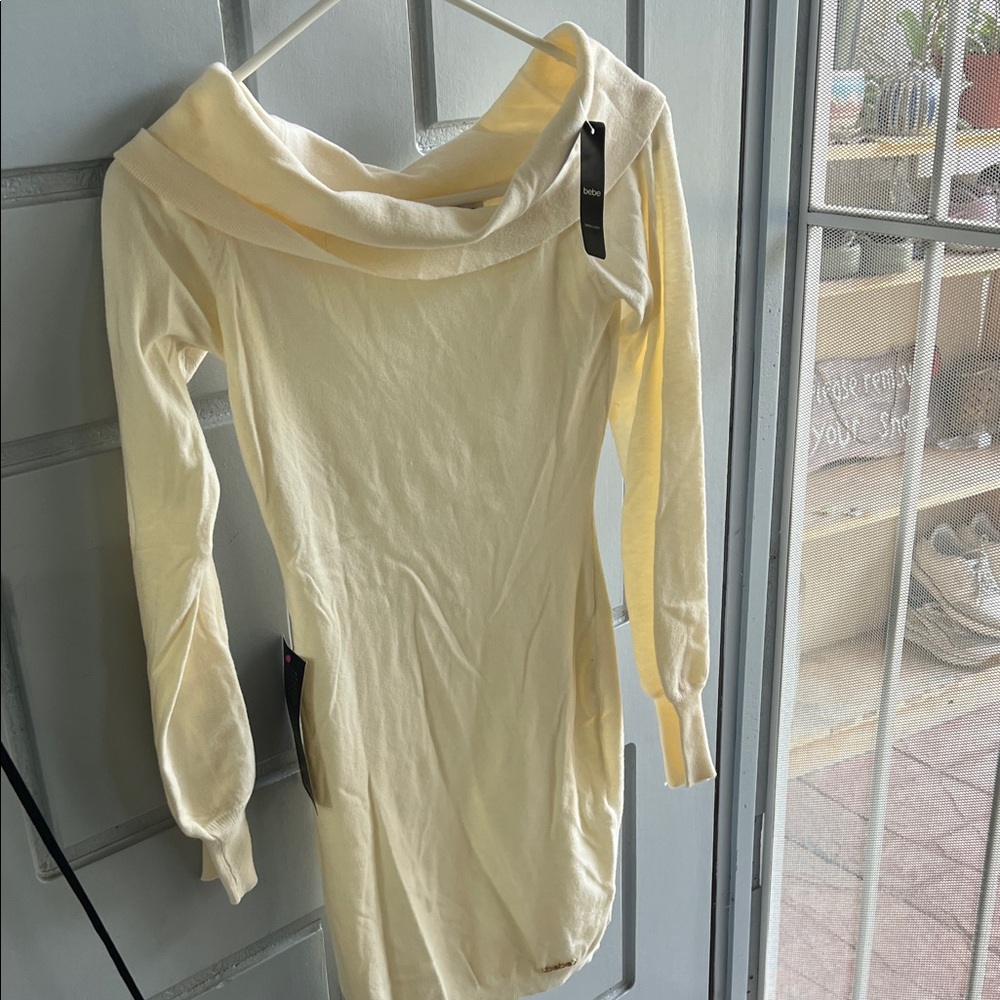 Bebe Cream Knit Sweater